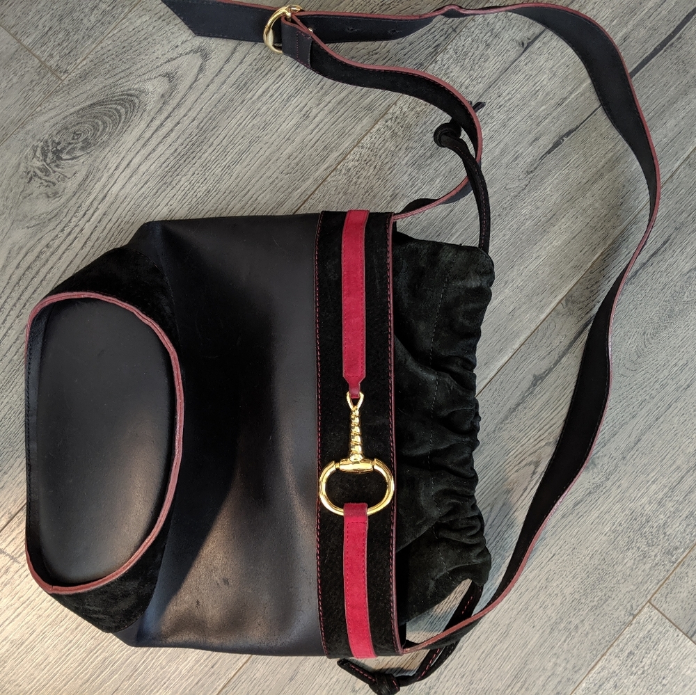 Vintage Leather Crossbody bag made in Italy